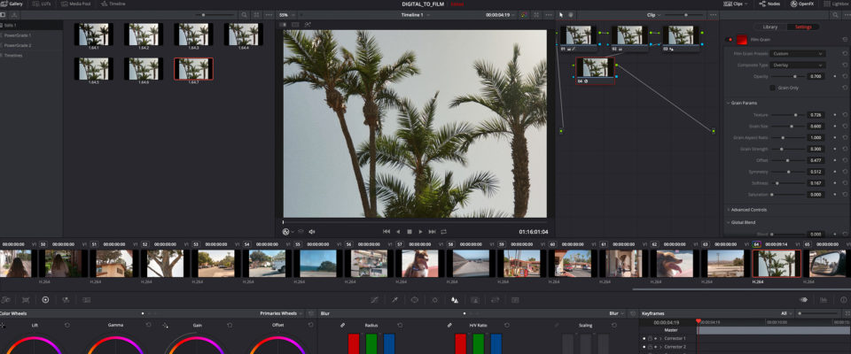 making digital photos look like film